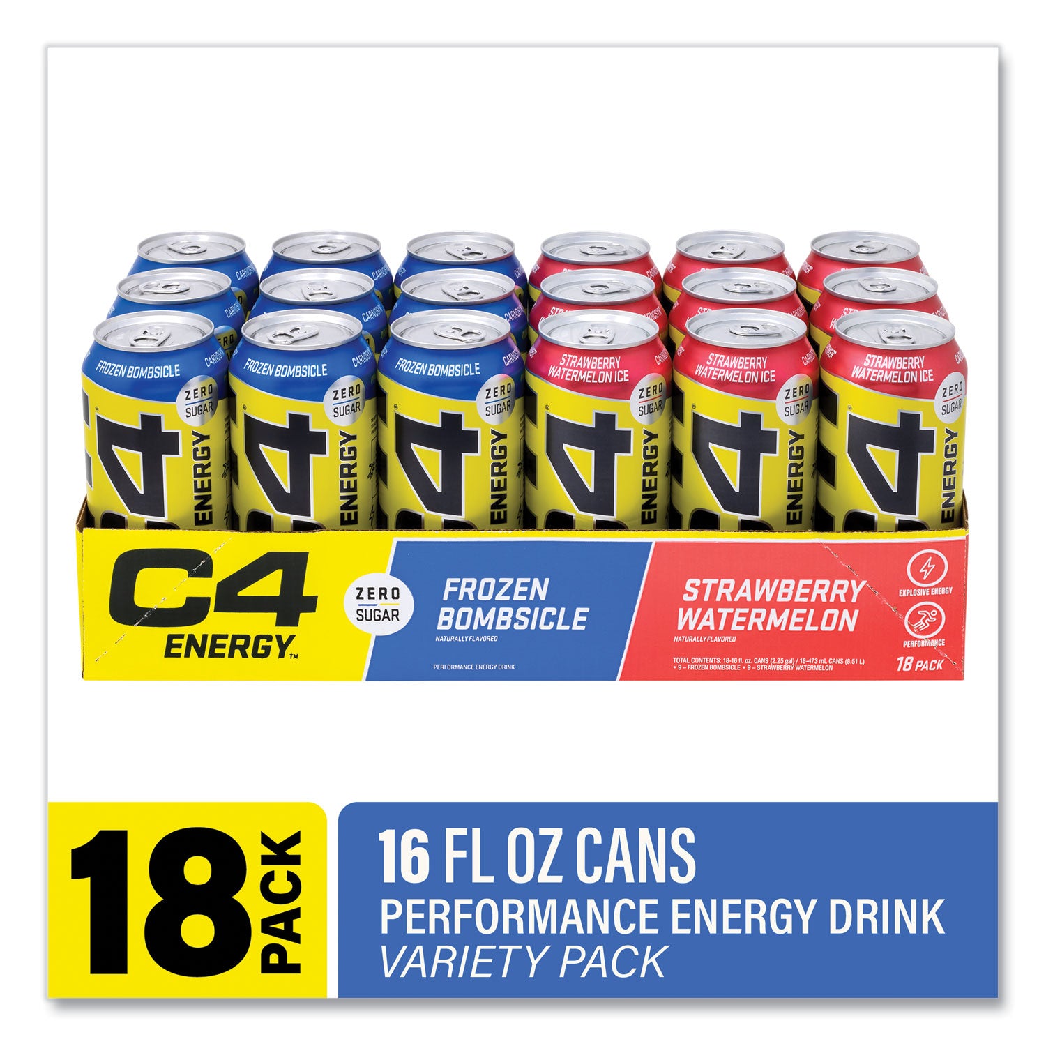 Drink Variety Pack, Assorted Flavors, 16 oz Can, 18/Carton