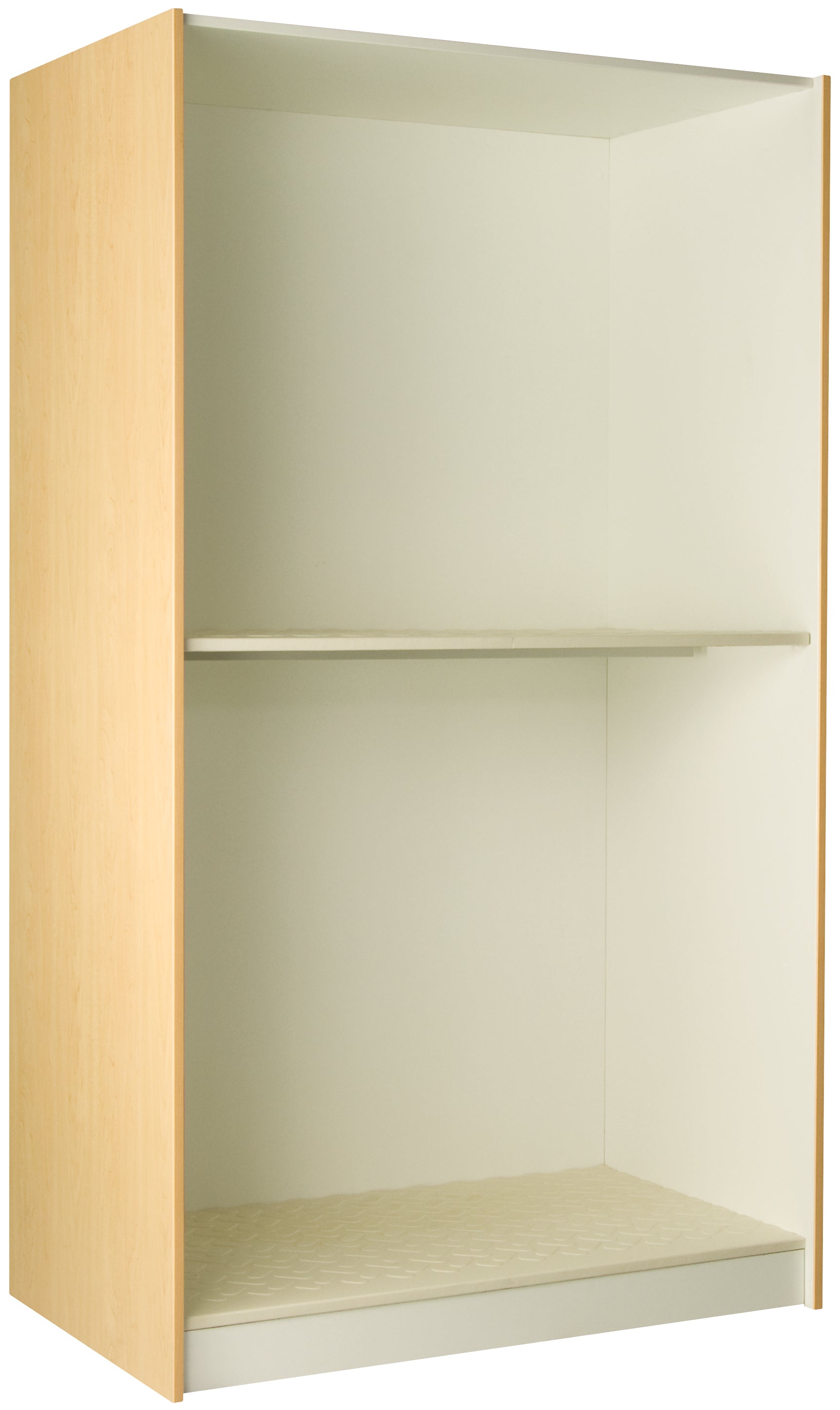 Deep Instrument Storage, Door Style: Open, Battle Creek Oak, 84"H x 48"W x 29"D, 225LB