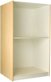Deep Instrument Storage, Door Style: Open, Battle Creek Oak, 84"H x 48"W x 29"D, 335LB
