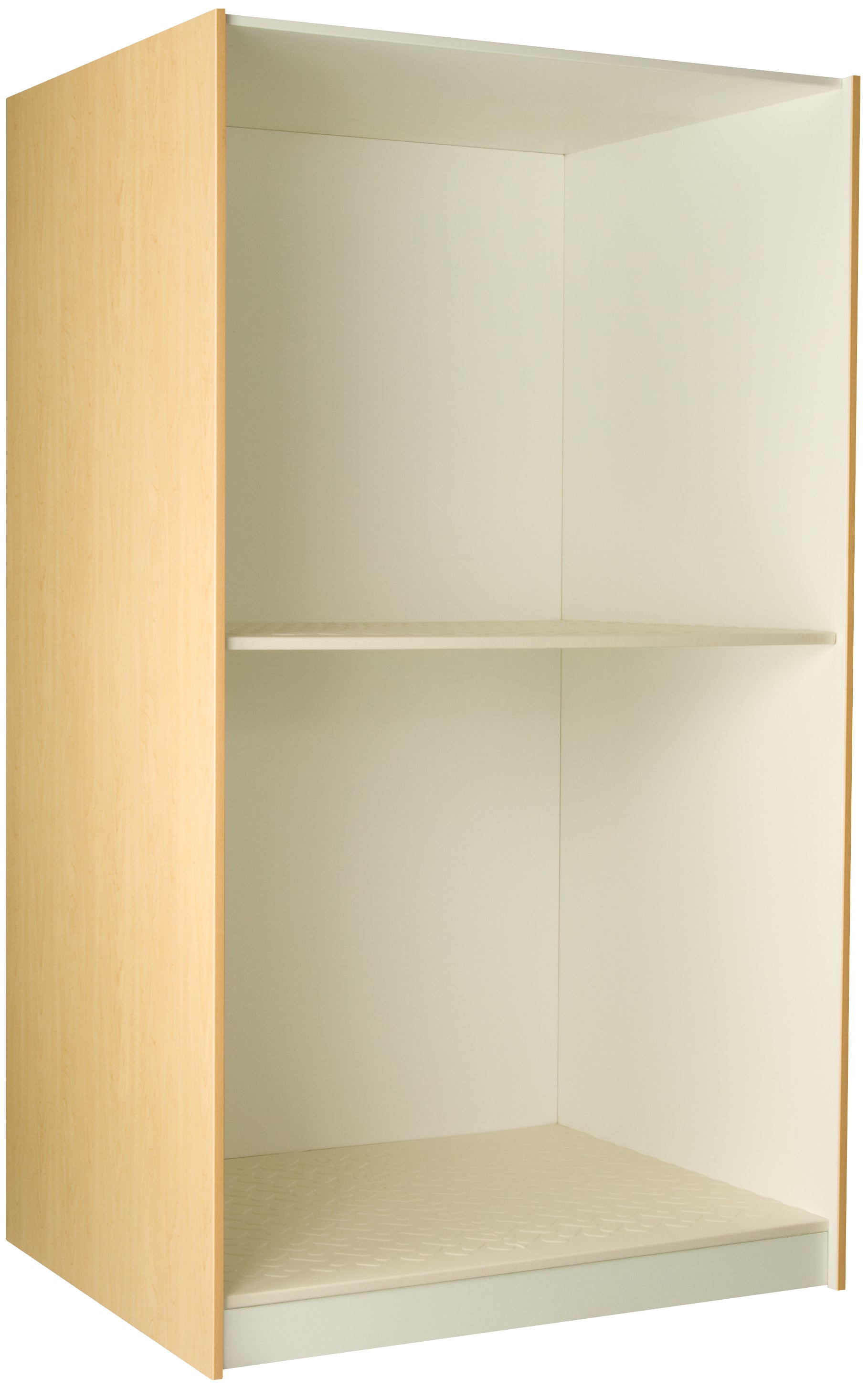 Deep Instrument Storage, Door Style: Open, Battle Creek Oak, 84"H x 48"W x 29"D, 335LB