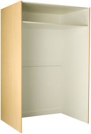 Deep Instrument Storage, Door Style: Open, Battle Creek Oak, 84"H x 54"W x 40"D