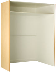 Deep Instrument Storage, Door Style: Open, Battle Creek Oak, 84"H x 60"W x 29"D