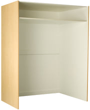 Deep Instrument Storage, Door Style: Open, Battle Creek Oak, 84"H x 60"W x 40"D