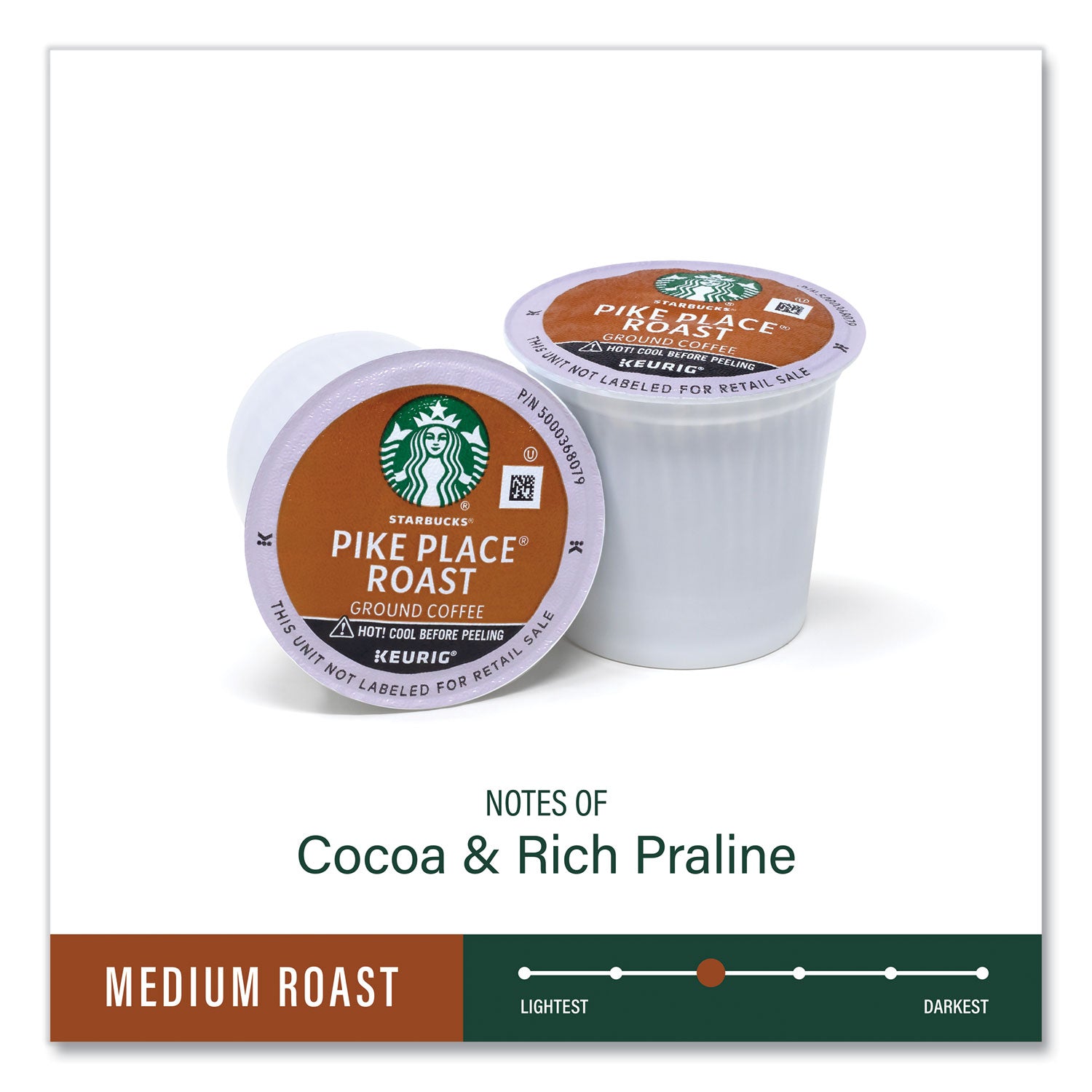 Green Rabbit K-Cup Coffee - Compatible with Keurig K-Cup Brewer - American - K-Cup - Pike Place Roast - 72 / Carton