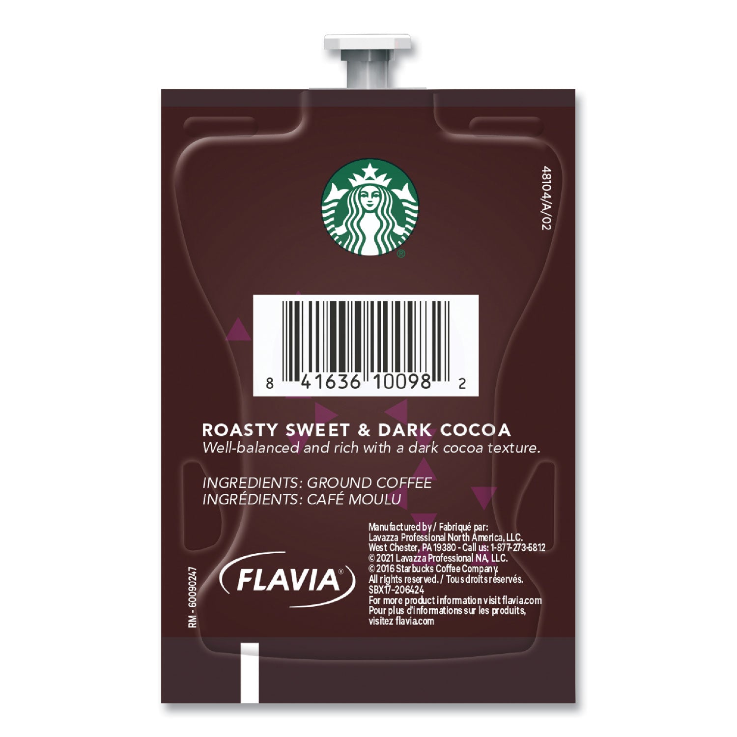 Compatible with Flavia - American, Hot Coffee - Dark - Freshpack - Caffe Verona, Classic, Dark Cocoa - Kosher - 76 / Carton