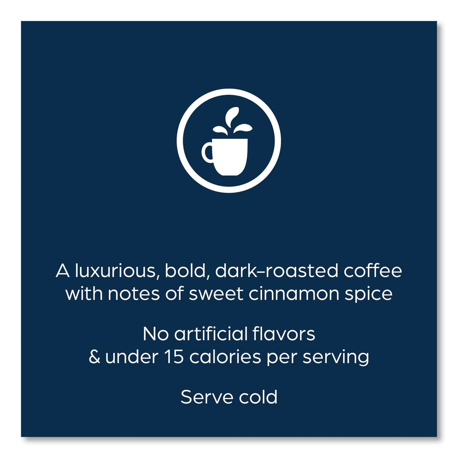 Compatible with Flavia Creation 300 with Chill Refresh Module, Flavia Creation 600 with Chill Module - Ice Coffee - Dark - Freshpack - Iced Cinnamon Dolc - Kosher - 90 / Carton