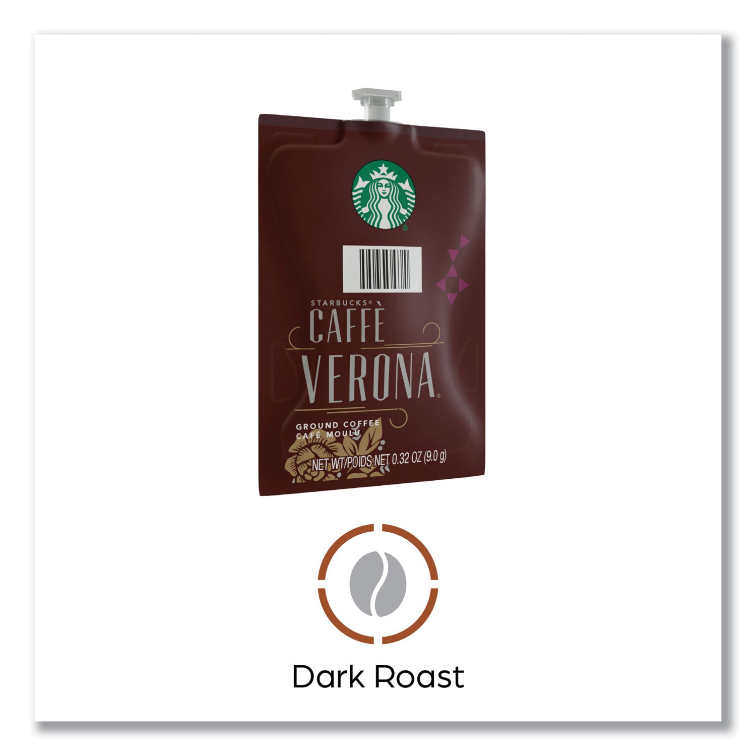 Compatible with Flavia - American, Hot Coffee - Dark - Freshpack - Caffe Verona, Classic, Dark Cocoa - Kosher - 76 / Carton