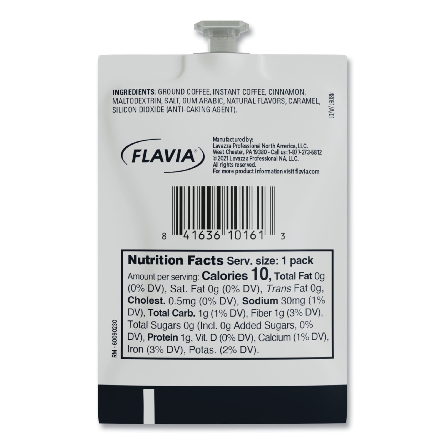 Compatible with Flavia Creation 300 with Chill Refresh Module, Flavia Creation 600 with Chill Module - Ice Coffee - Dark - Freshpack - Iced Cinnamon Dolc - Kosher - 90 / Carton