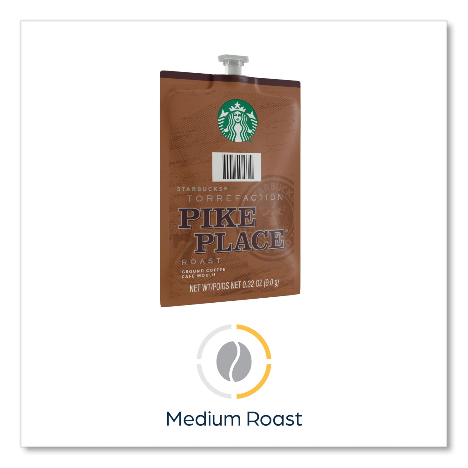Flavia Starbucks Pike Place Roast Freshpack, Medium Roast, Classic, Kosher, 76 Freshpacks per Carton