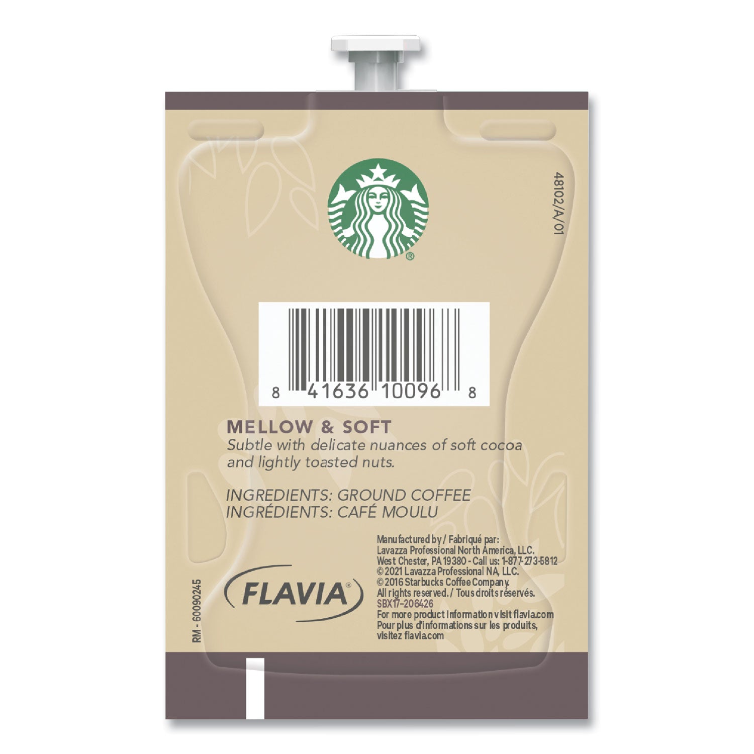 Compatible with Flavia Aroma, Flavia Barista, FLAVIA Creation 600, Flavia Creation 500, Flavia Creation 200, Flavia Creation 150, Flavia Creation 300 - Hot Coffee - Blonde/Light - 0.3 oz - Freshpack - Veranda Blend - Kosher - 76 / Carton