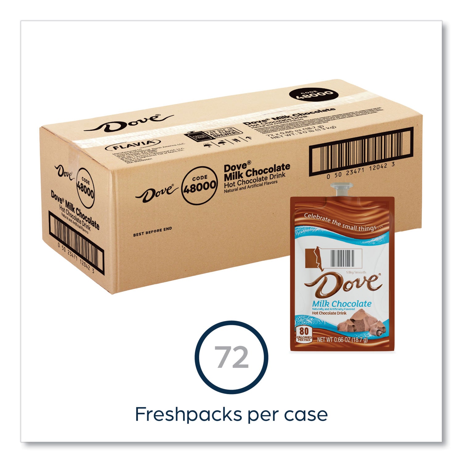 Hot Chocolate, Milk Chocolate - 72 / Carton