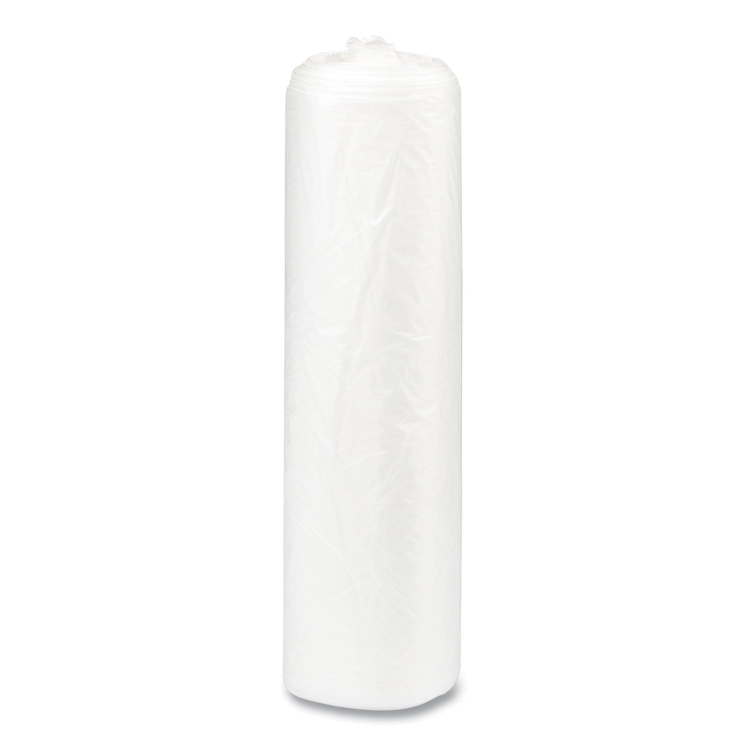 High-Density Commercial Can Liners, 16 gal, 6 mic, 24" x 33", Natural, Interleaved Roll, 50 Bags/Roll, 20 Rolls/Carton