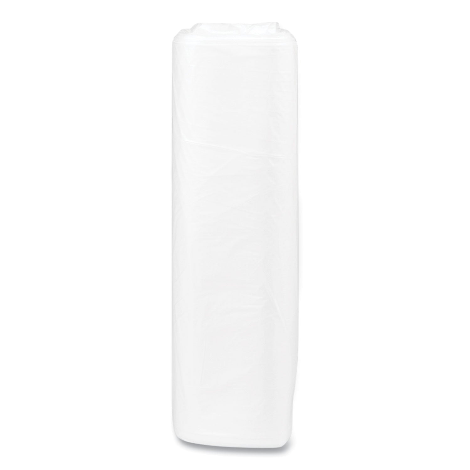 High-Density Commercial Can Liners, 33 gal, 13 mic, 33" x 40", Clear, Interleaved Roll, 25 Bags/Roll, 20 Rolls/Carton