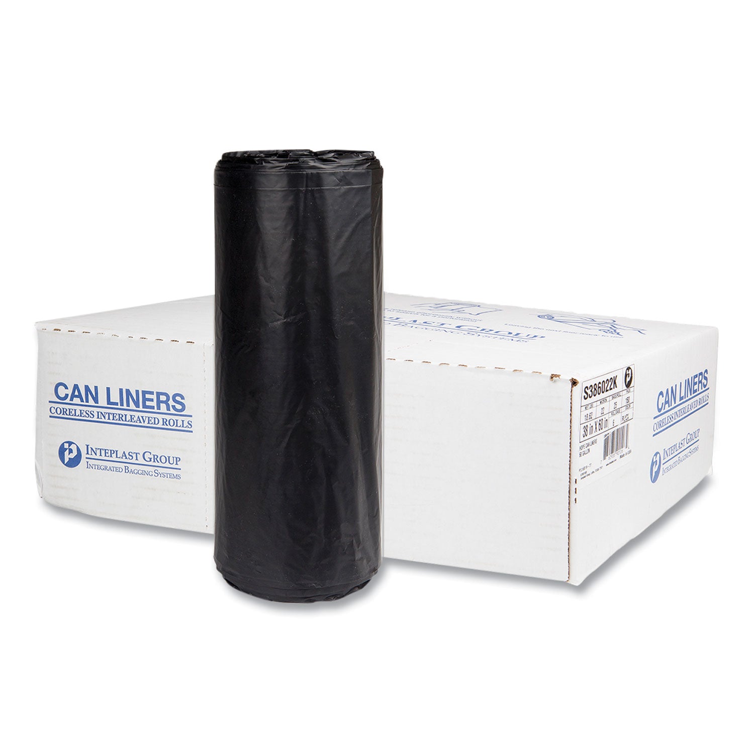 60 gal Capacity - 60" Width x 0.87 mil (22 Micron) Thickness - High Density - Black - High-density Polyethylene (HDPE) - Kitchen, Breakroom - 150 / Pack