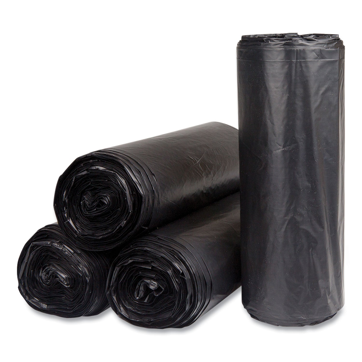 60 gal Capacity - 60" Width x 0.87 mil (22 Micron) Thickness - High Density - Black - High-density Polyethylene (HDPE) - Kitchen, Breakroom - 150 / Pack