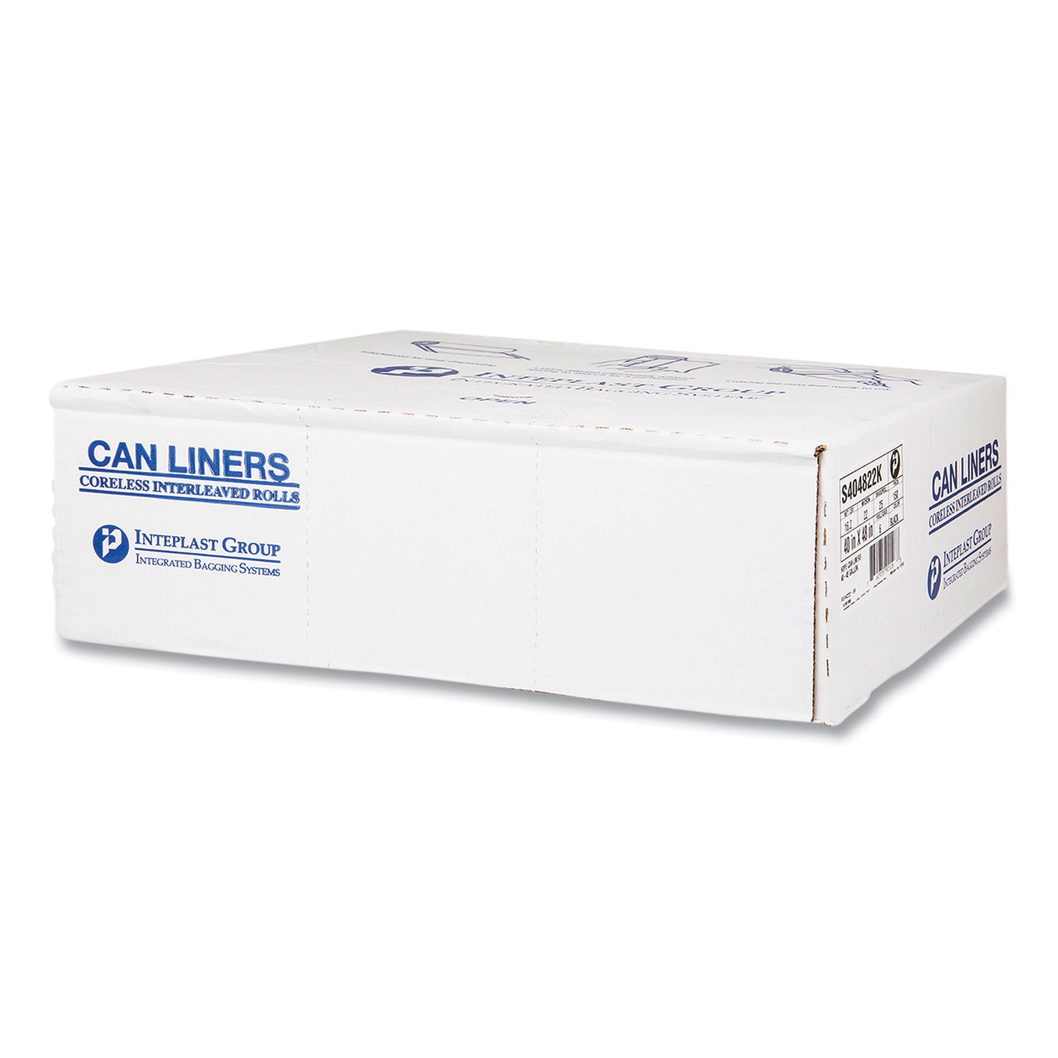Inteplast Trash Bag - 45 gal Capacity - 48" Length x 40" Width x 0.87 mil (22 Micron) Thickness - High Density - Black - Resin, High-density Polyethylene (HDPE) - Garbage, Industrial, Healthcare, Can Liner - 150 / Case