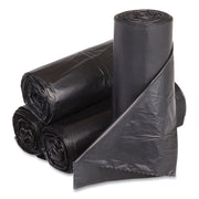 High-Density Commercial Can Liners, 33 gal, 14 mic, 30" x 43", Blue, Interleaved Roll, 25 Bags/Roll, 10 Rolls/Carton