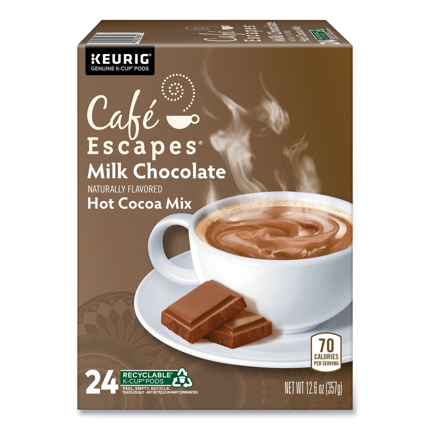 K-Cup, Pod - Milk Chocolate, Hot Cocoa - 24 / Box