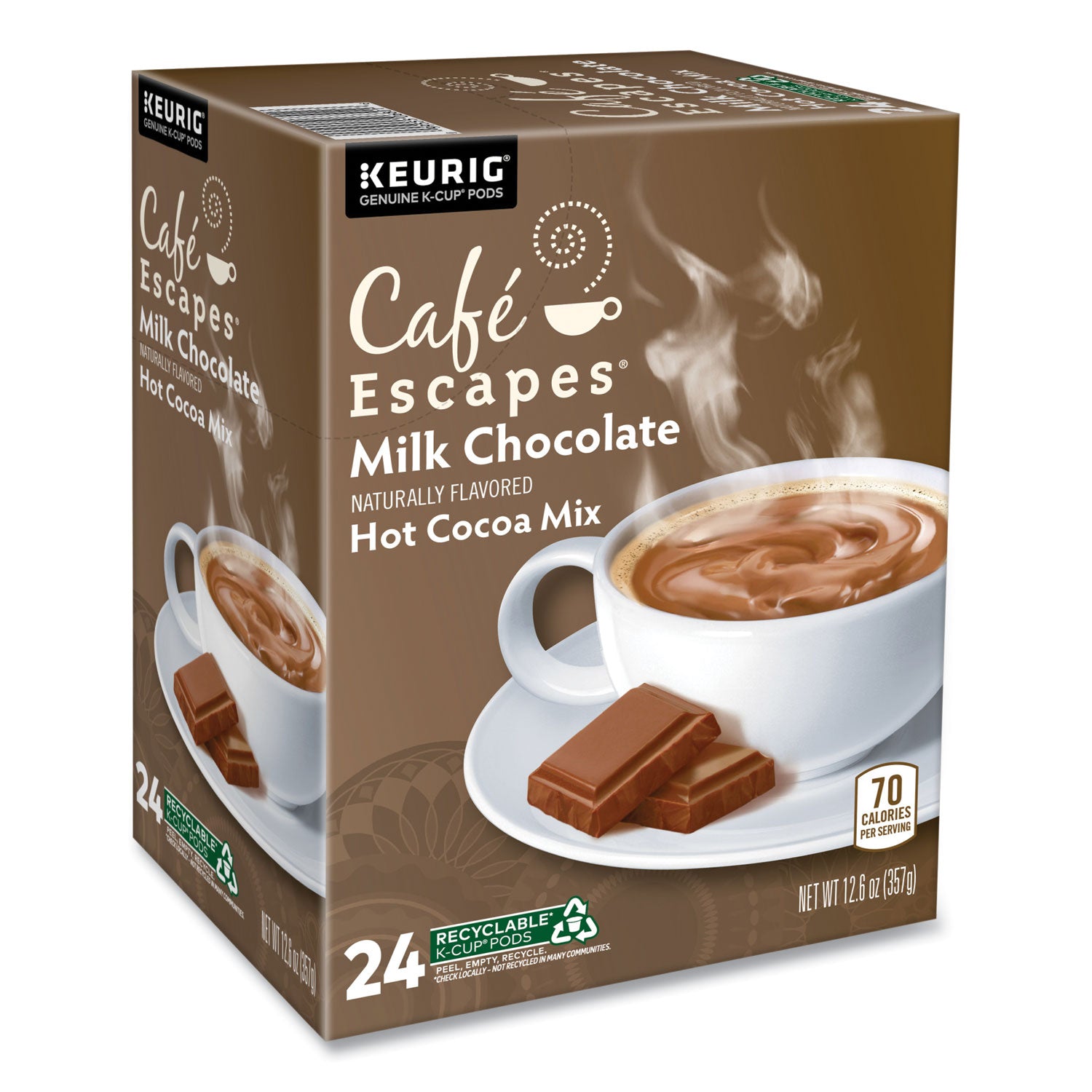 K-Cup, Pod - Milk Chocolate, Hot Cocoa - 24 / Box