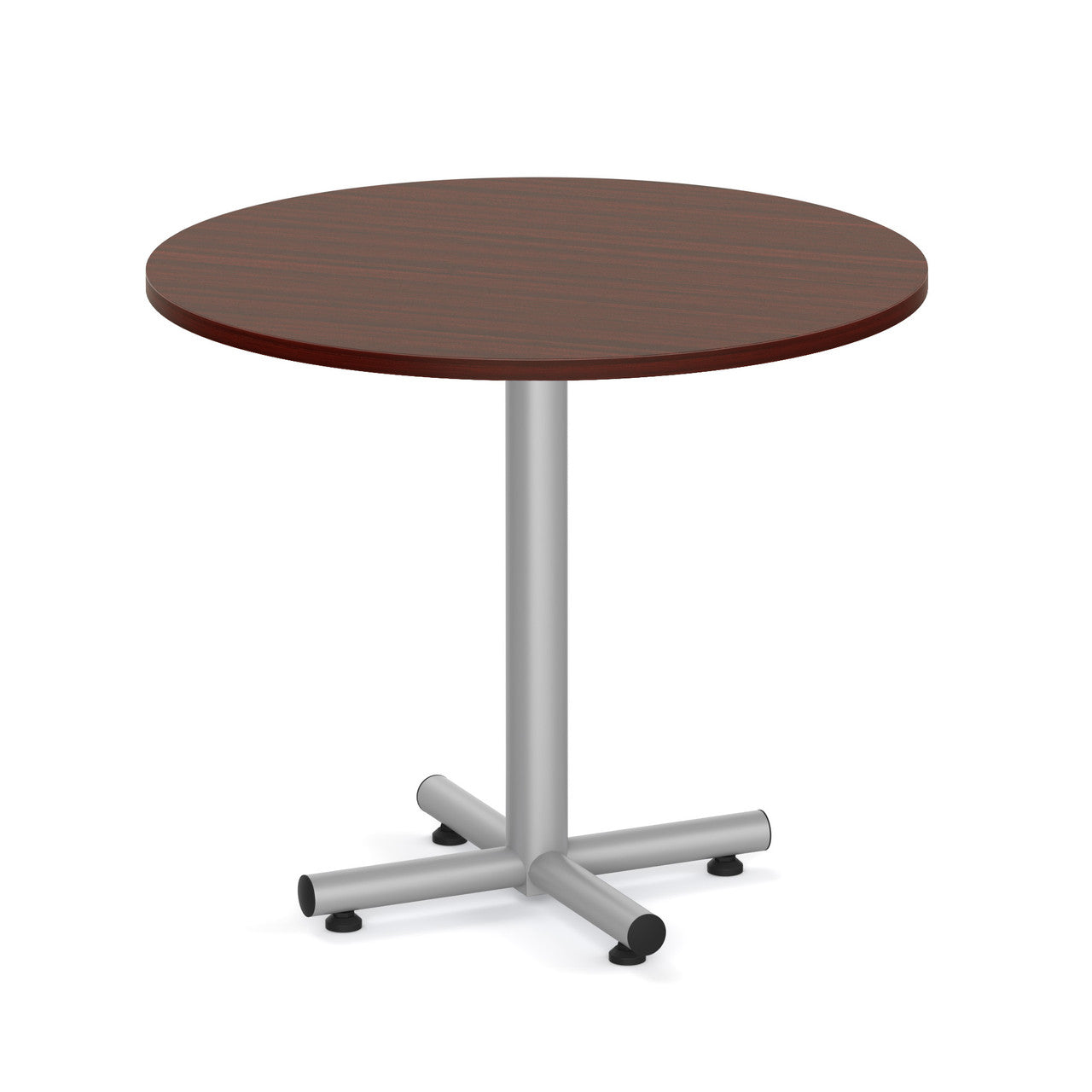 OfficeSource OS Reception Tables 36" Round Top - Requires Base - Mahogany