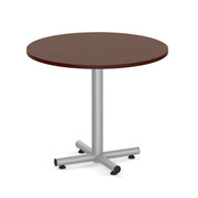 OfficeSource OS Reception Tables 36" Round Top - Requires Base - Mahogany