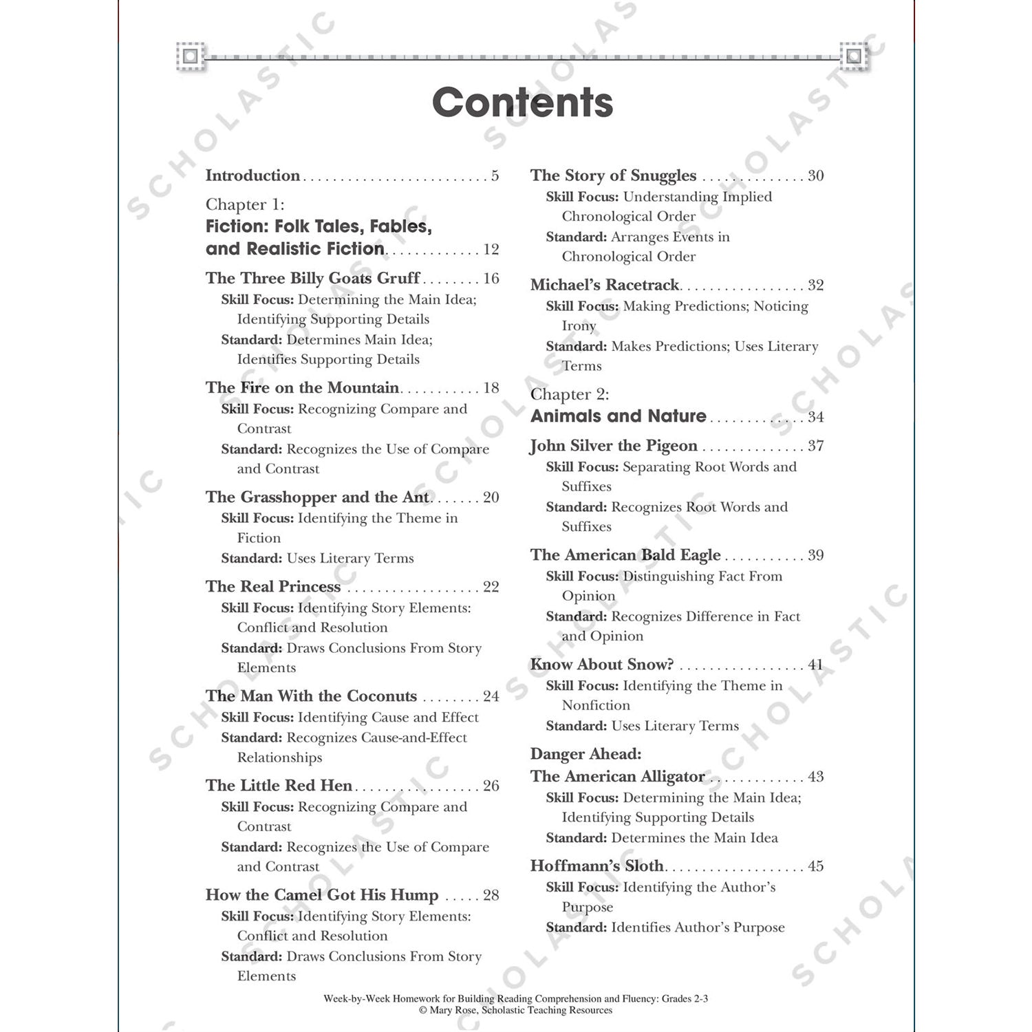 Week By Week Homework for Building Reading Comprehension and Fluency, Grades 2-3