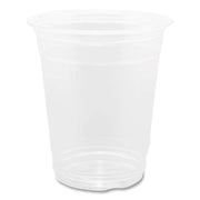 PET Plastic Cups, 92 mm Rim Diameter, 12 oz, Clear, 1,000/Carton