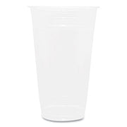 PET Plastic Cups, 24 oz, Clear, 600/Carton