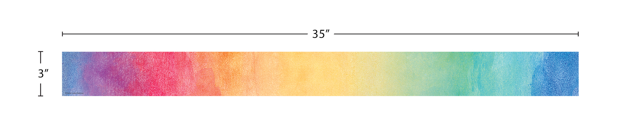 Watercolor Straight Border Trim
