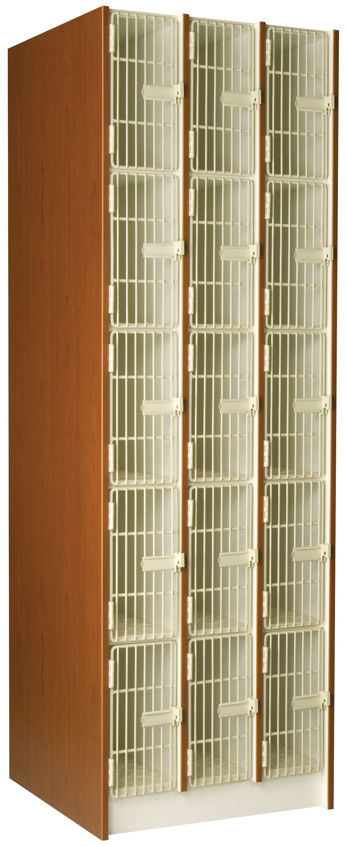 Deep Instrument Storage, Door Style: Acousti-Grille Doors, Battle Creek Oak, 84"H x 27"W x 29"D, 306LB