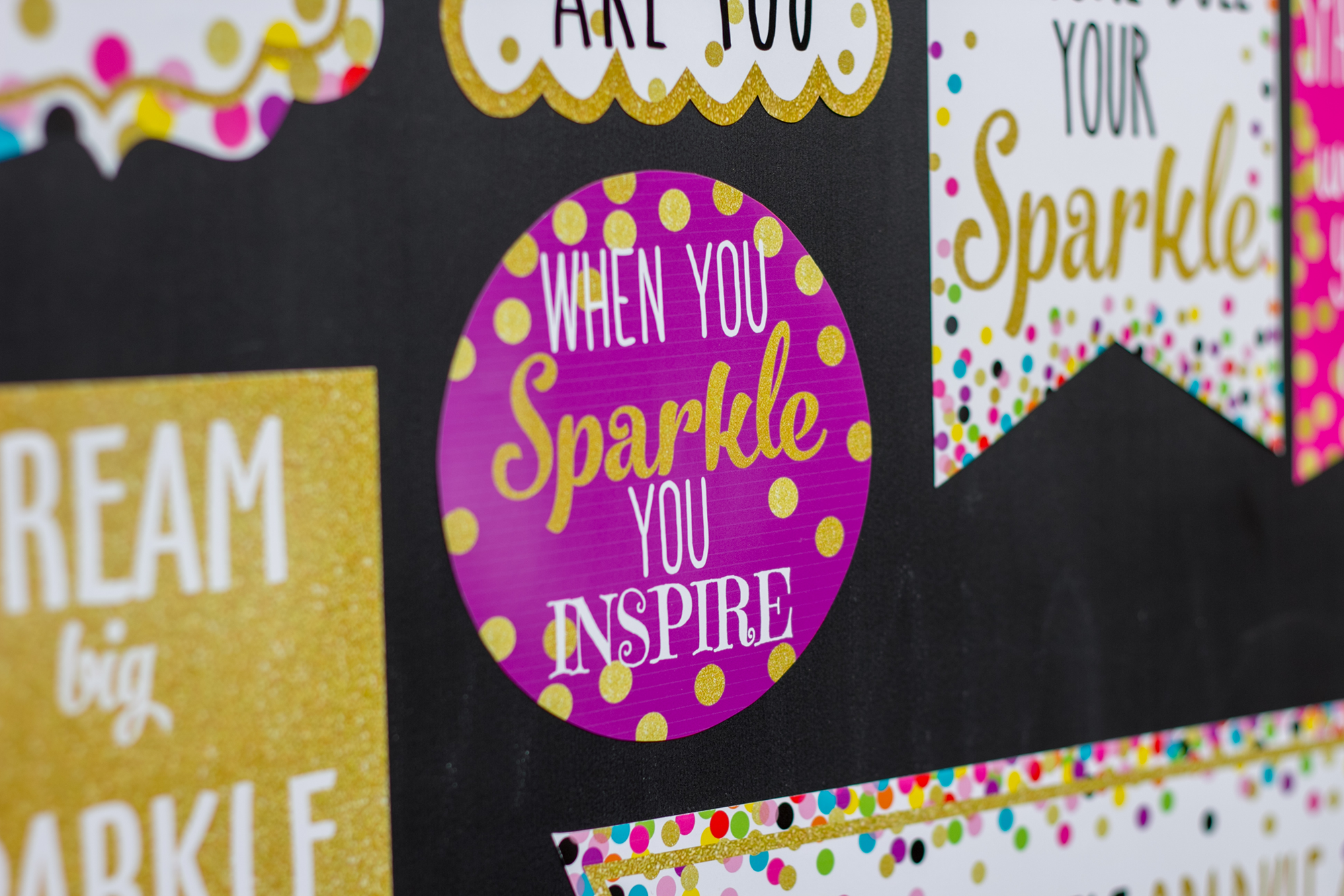 Confetti Sparkle and Shine Mini Bulletin Board