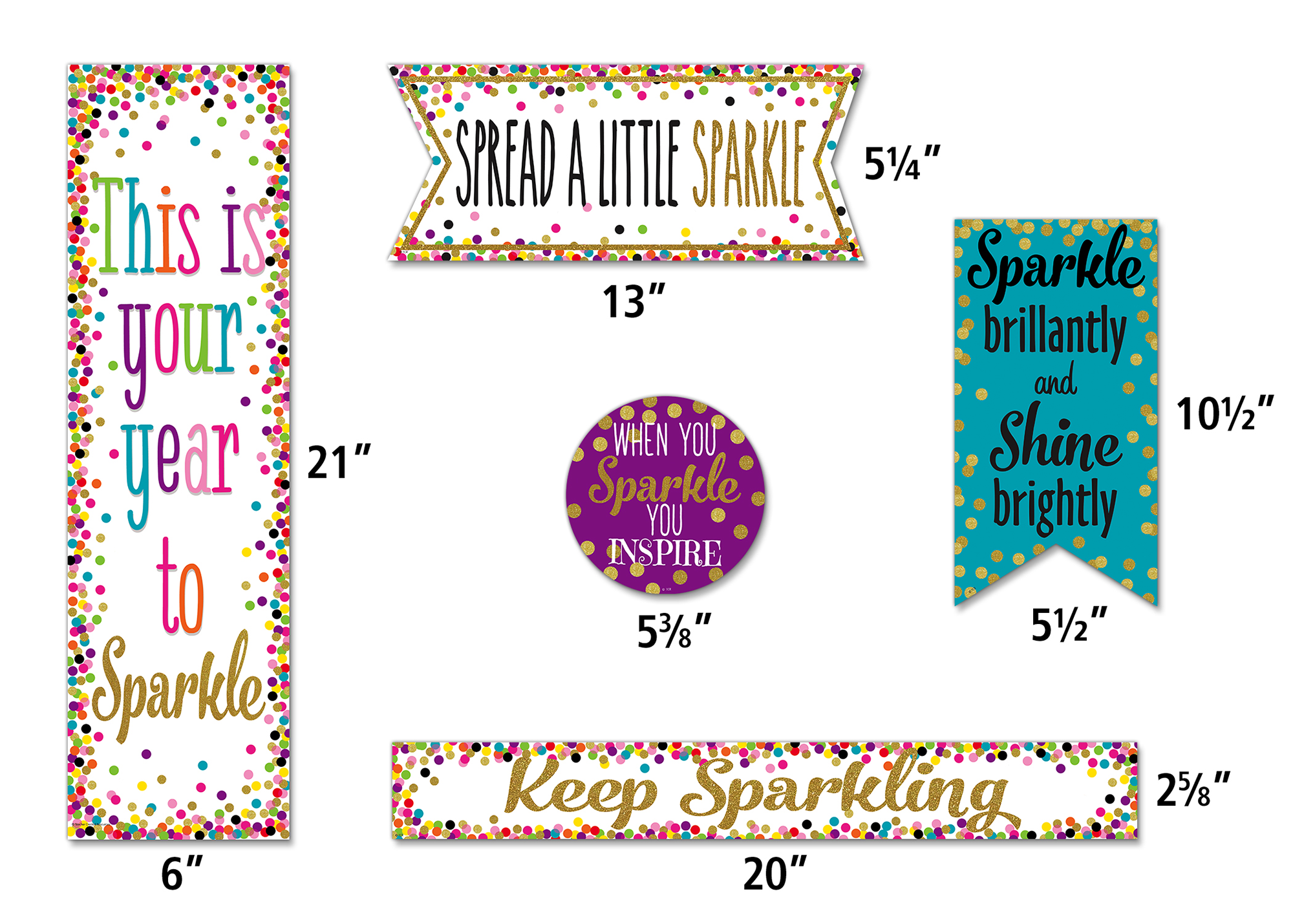Confetti Sparkle and Shine Mini Bulletin Board
