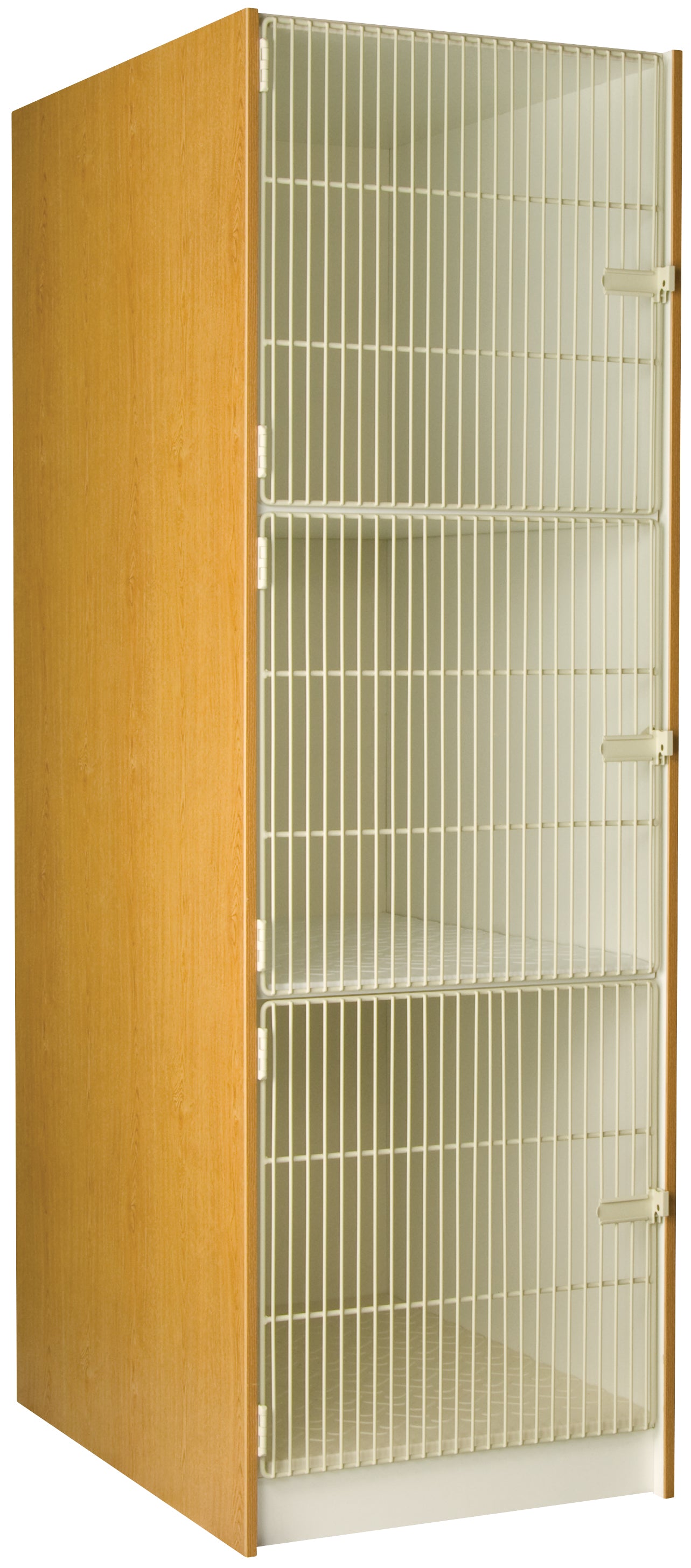 Deep Instrument Storage, Door Style: Acousti-Grille Doors, Battle Creek Oak, 84"H x 27"W x 40"D, 240LB