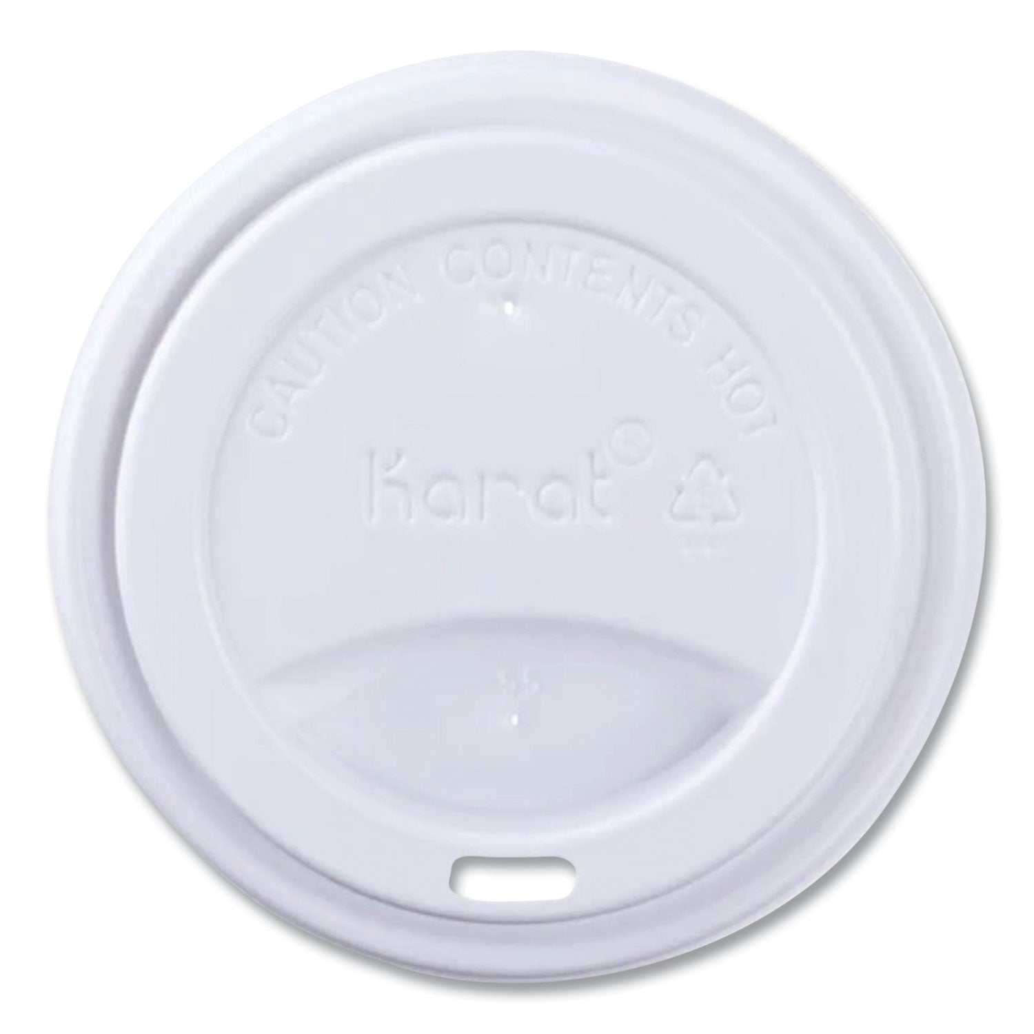 Hot Cup Lids, Sipper Lid, Fits 10 oz to 24 oz Hot Cups, Plastic, White, 1,000/Carton