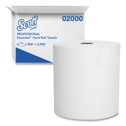 1 Ply - 8" Width x 950 ft Length - White - Paper - 6 / Carton