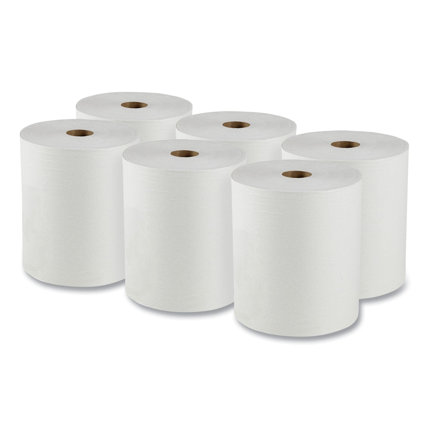 1 Ply - 8" Width x 950 ft Length - White - Paper - 6 / Carton