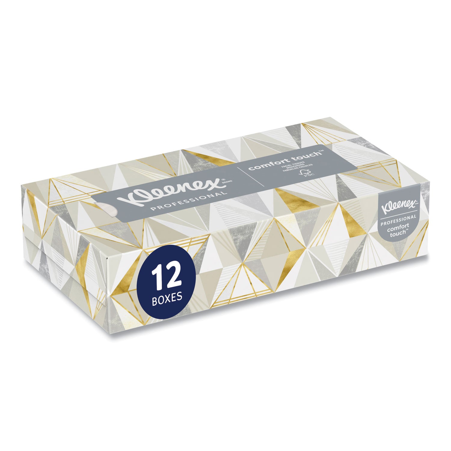 Kleenex Professional Facial Tissue for Business - Flat Box - 2 Ply - 8.30" Width x 7.80" Length - White - 125/Box - 12 / Carton