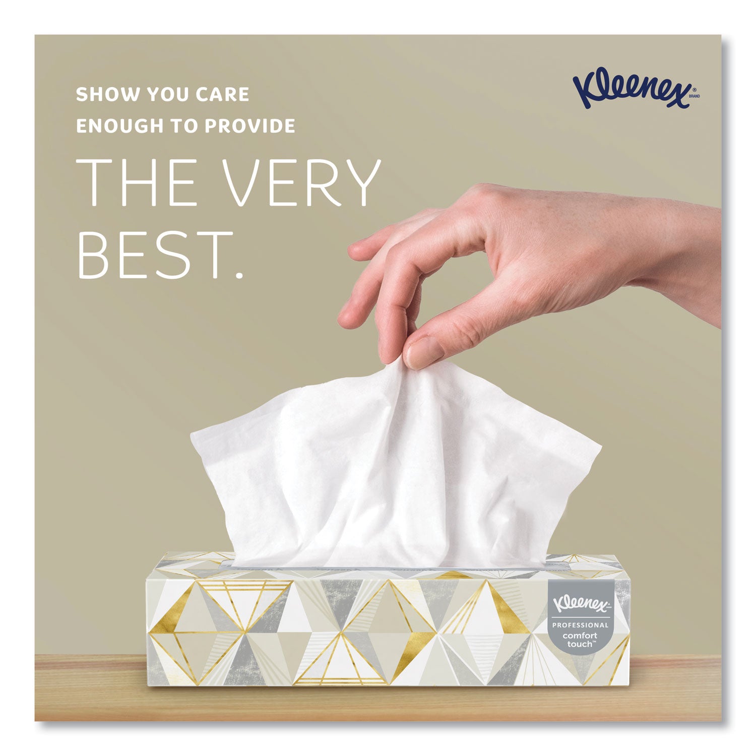Kleenex Professional Facial Tissue for Business - Flat Box - 2 Ply - 8.30" Width x 7.80" Length - White - 125/Box - 12 / Carton