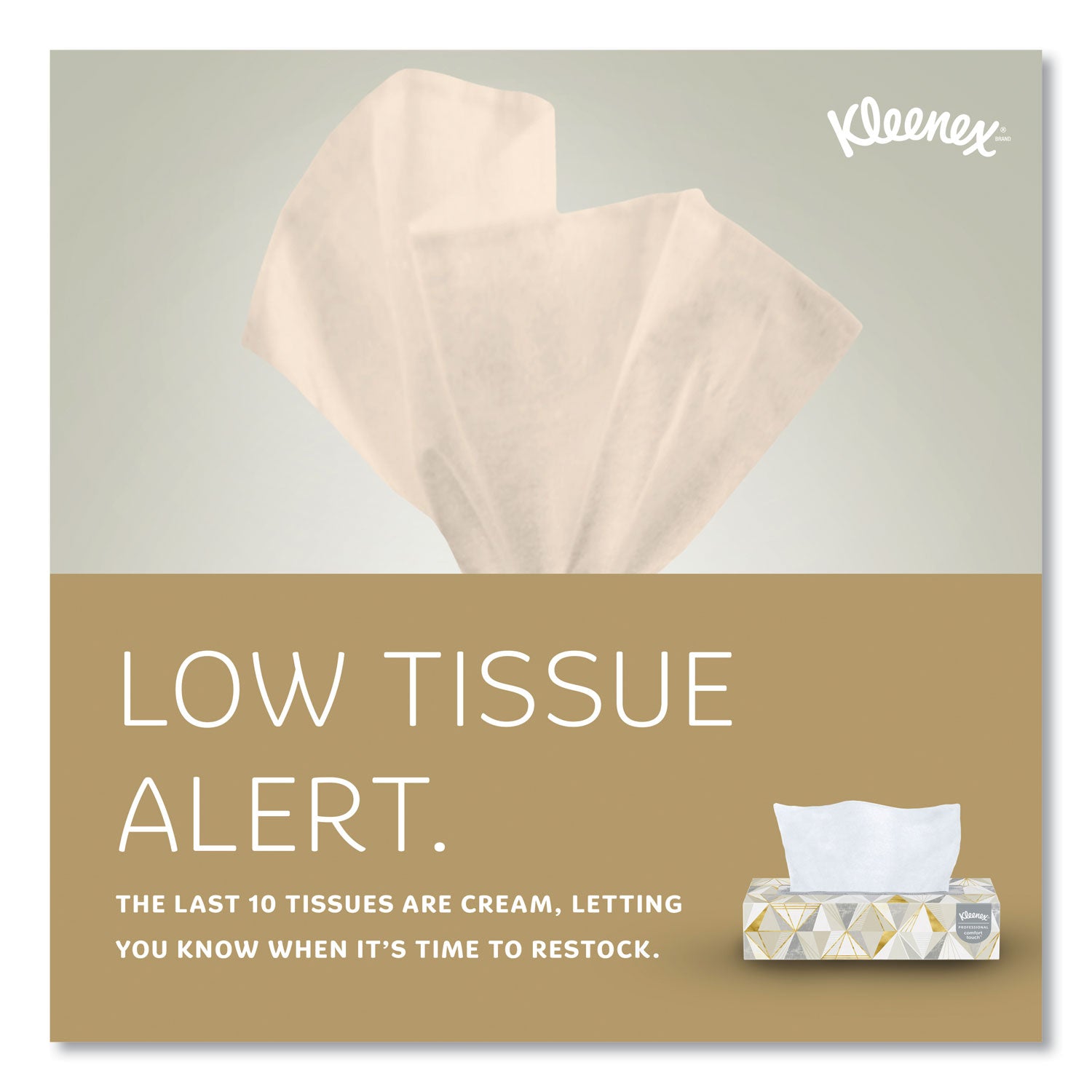 Kleenex Professional Facial Tissue for Business - Flat Box - 2 Ply - 8.30" Width x 7.80" Length - White - 125/Box - 12 / Carton