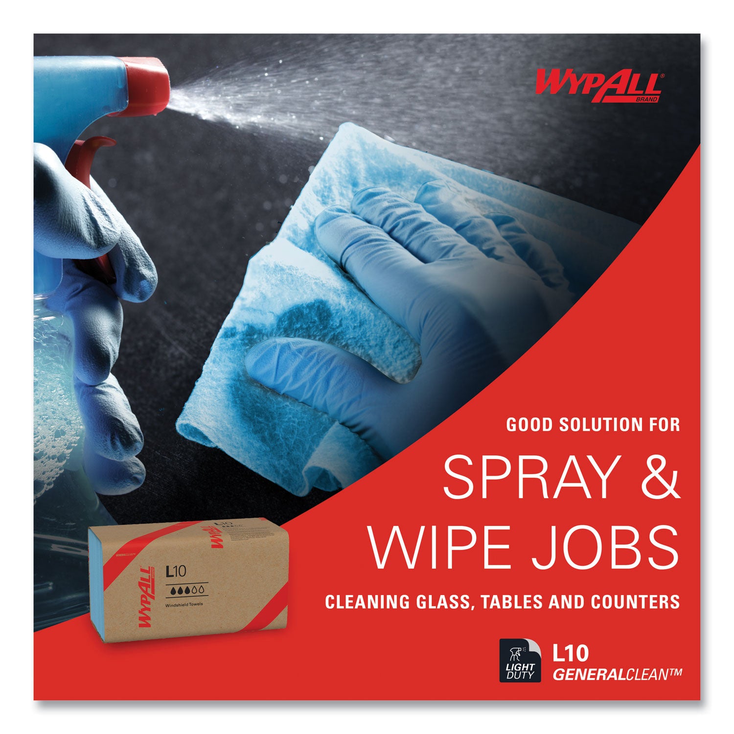 1 Ply - Single Fold - 9.10" Width x 10.25" Length - Blue - Paper - 224/Pack - 10 / Carton