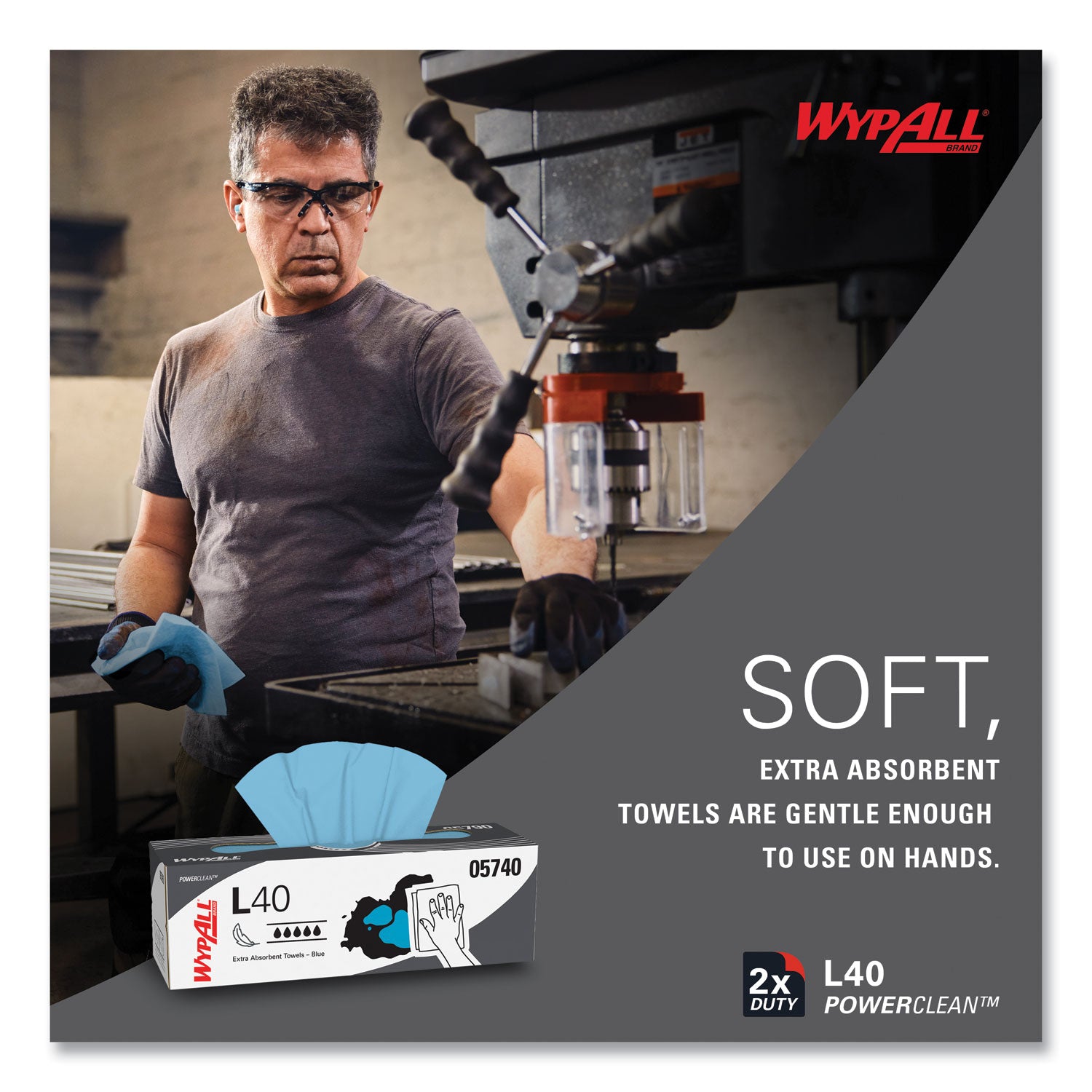 9.80" Width x 16.40" Length - Blue - 100/Box - 9 / Carton
