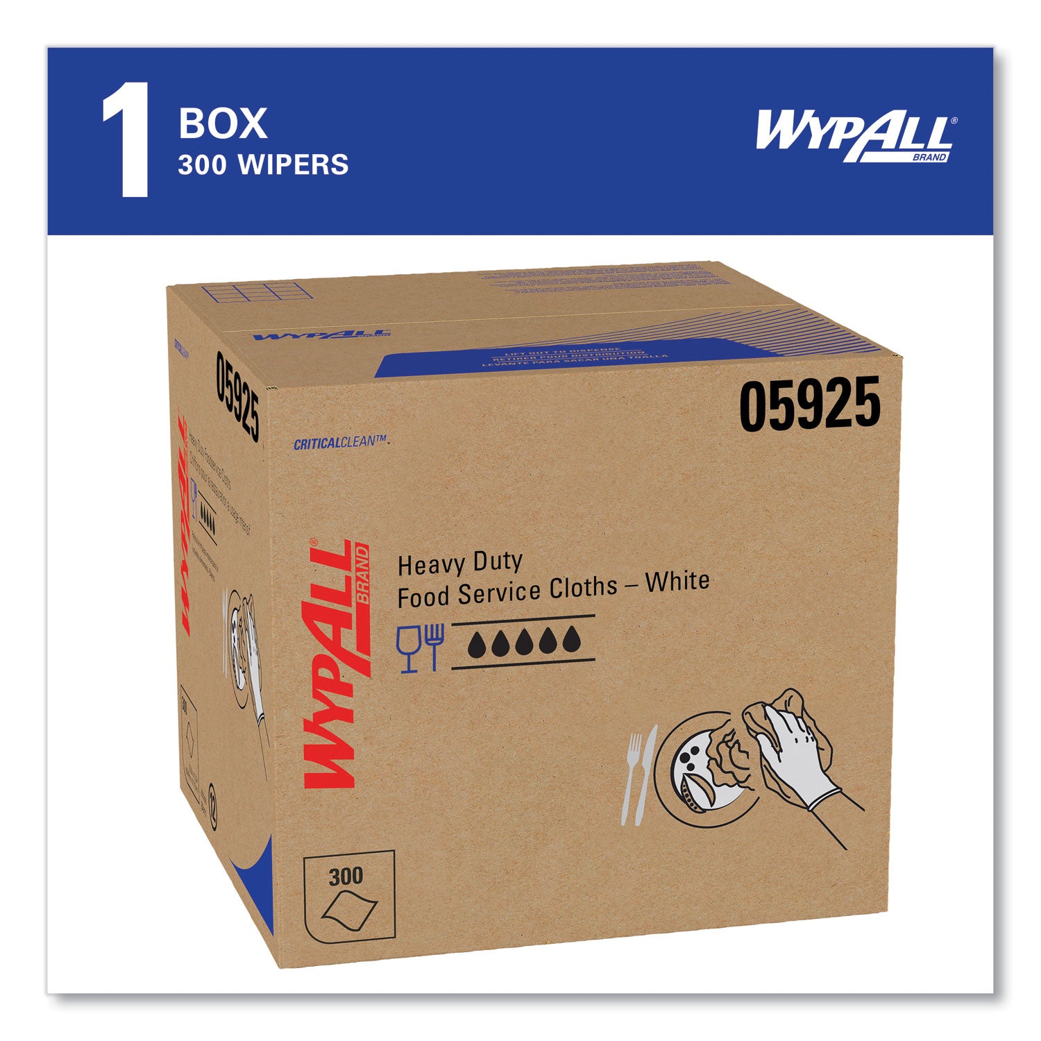 Quarter-fold - 12.50" Width x 23.50" Length - White - Hydroknit - 1 Carton