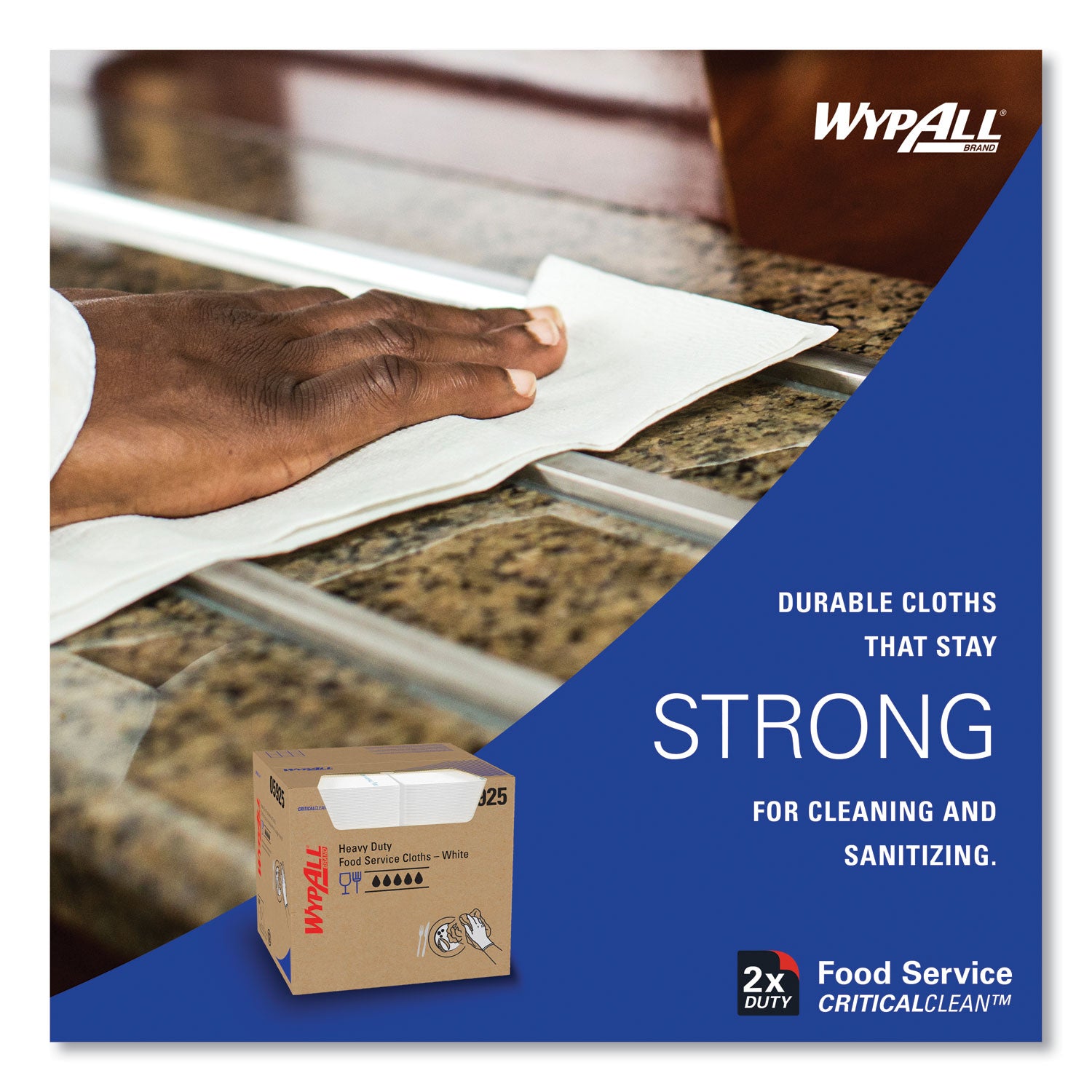 Quarter-fold - 12.50" Width x 23.50" Length - White - Hydroknit - 1 Carton