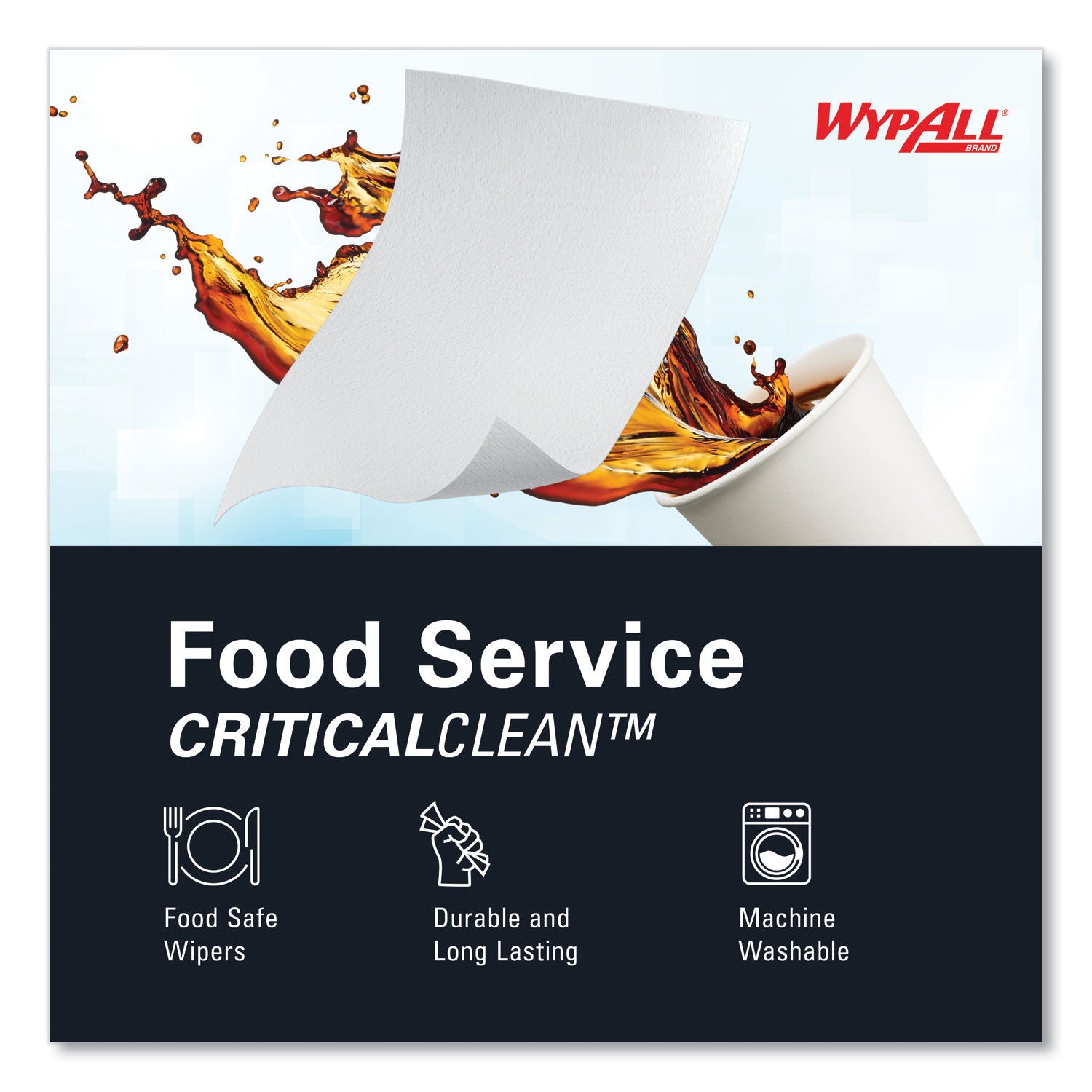 Quarter-fold - 12.50" Width x 23.50" Length - White - Hydroknit - 1 Carton