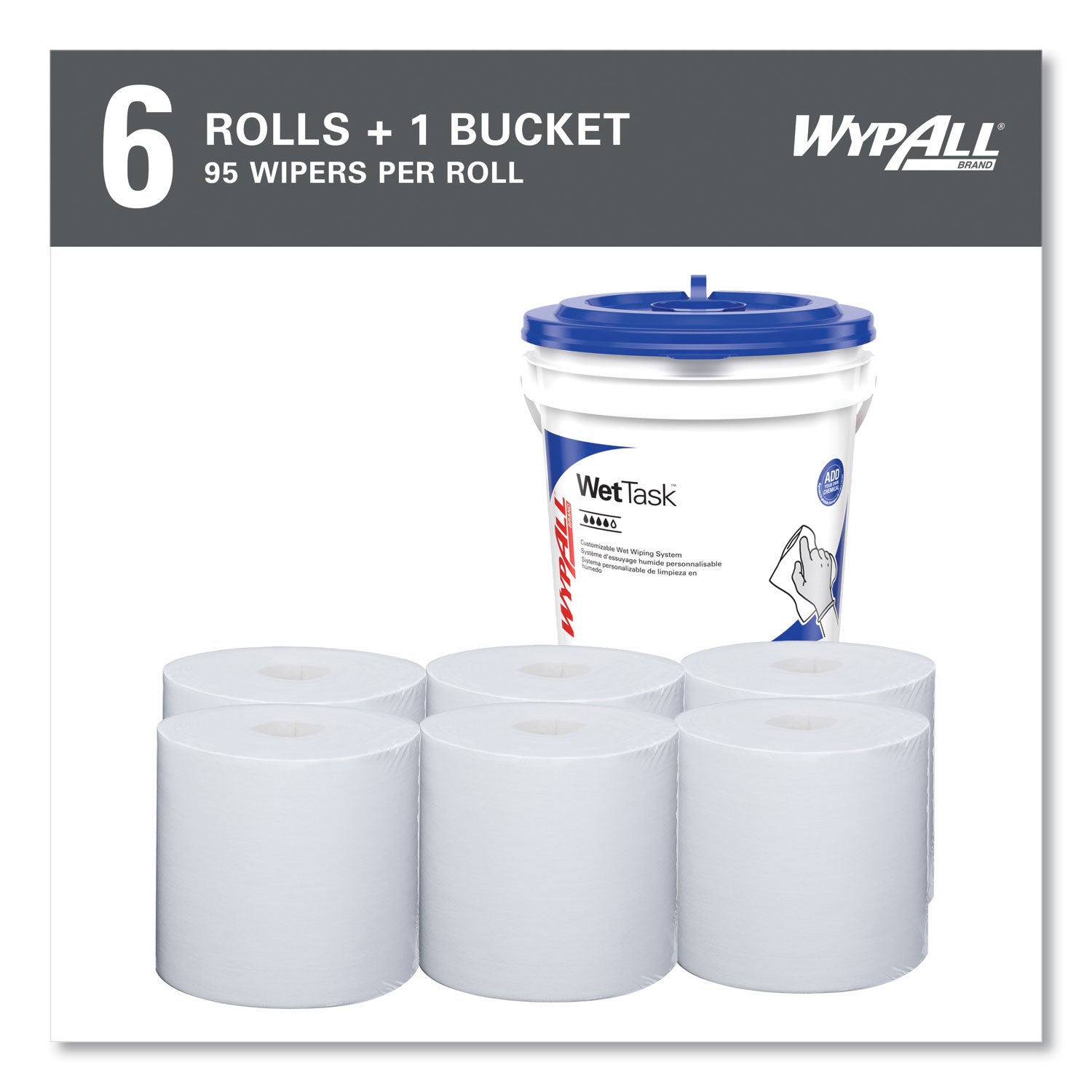 KIMTECH Wipers for Solvents - For Healthcare - 12.50" Length x 12" Width - Recommended For: Solvent Remover - Soft, Absorbent, Durable, Strong - White - 6 / Carton