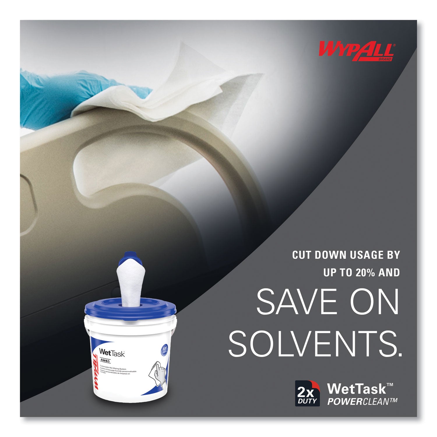 KIMTECH Wipers for Solvents, White, 275 Wipers per Roll, 2 Rolls per Carton, Absorbent and Soft