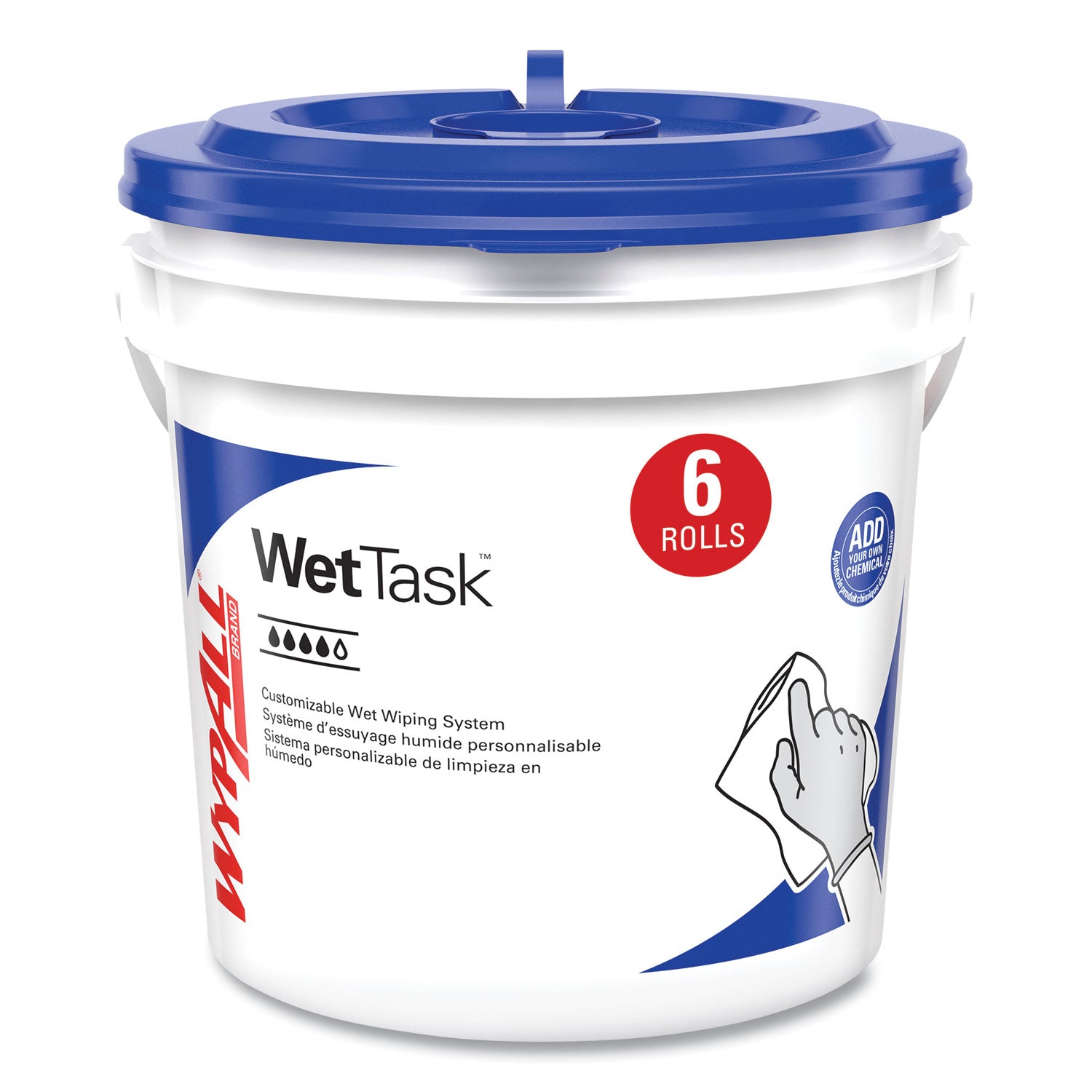 For Multi Surface - 6" Length x 12" Width - White - 140/Roll - 1 Carton