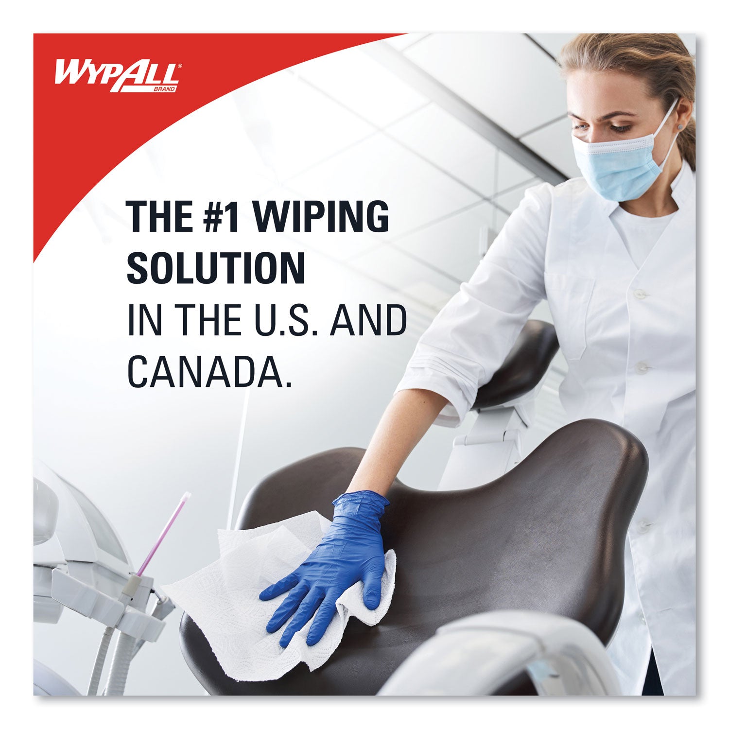 For Multi Surface - Wipe - 6" Length x 12" Width - Disinfectant - White - 140/Roll - 6 / Carton