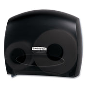Roll Dispenser - 13.9" Height x 16" Width x 5.8" Depth - Black - Contemporary Style, Translucent - 1 Carton