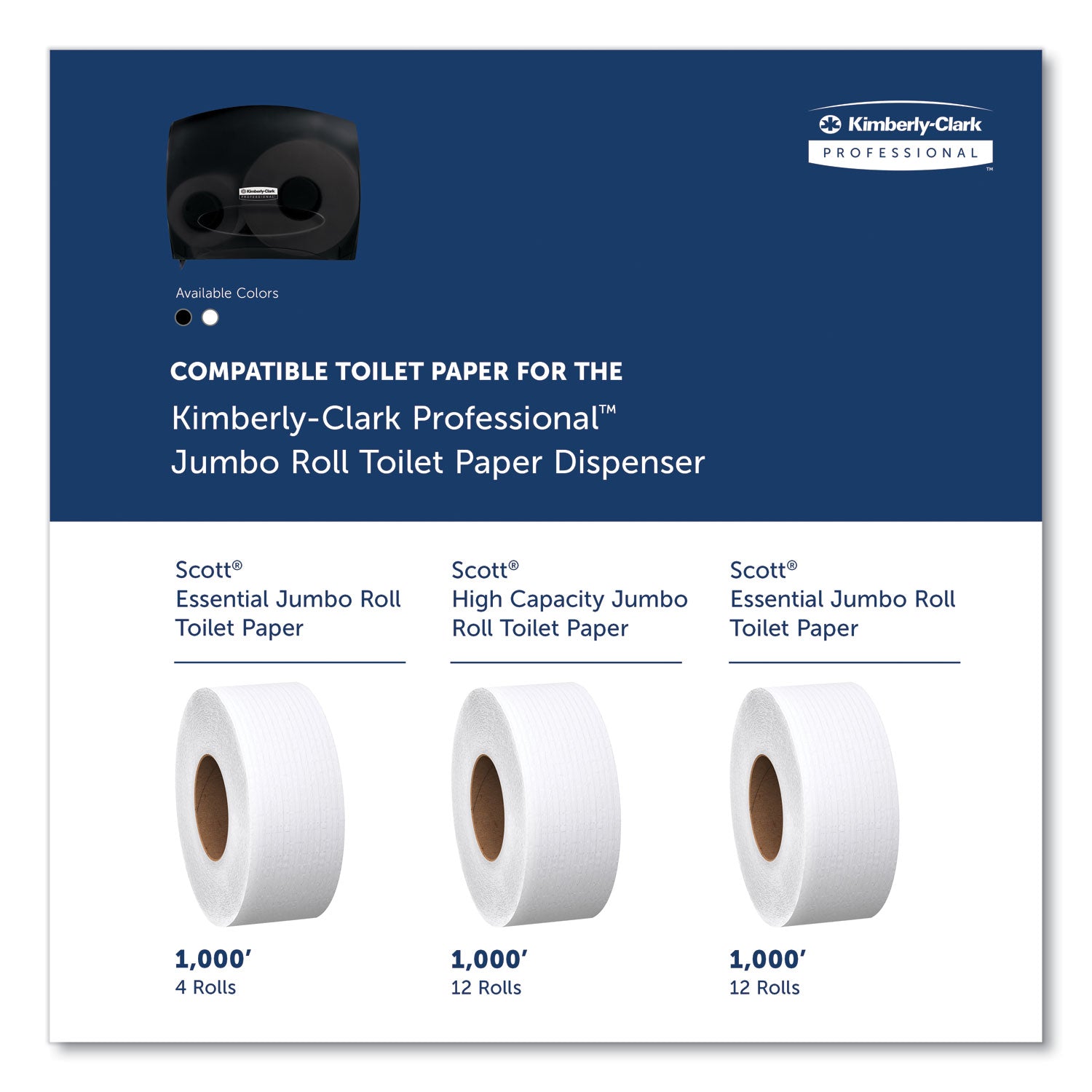 Roll Dispenser - 13.9" Height x 16" Width x 5.8" Depth - Black - Contemporary Style, Translucent - 1 Carton